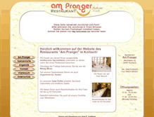 Tablet Screenshot of pranger-korbach.de